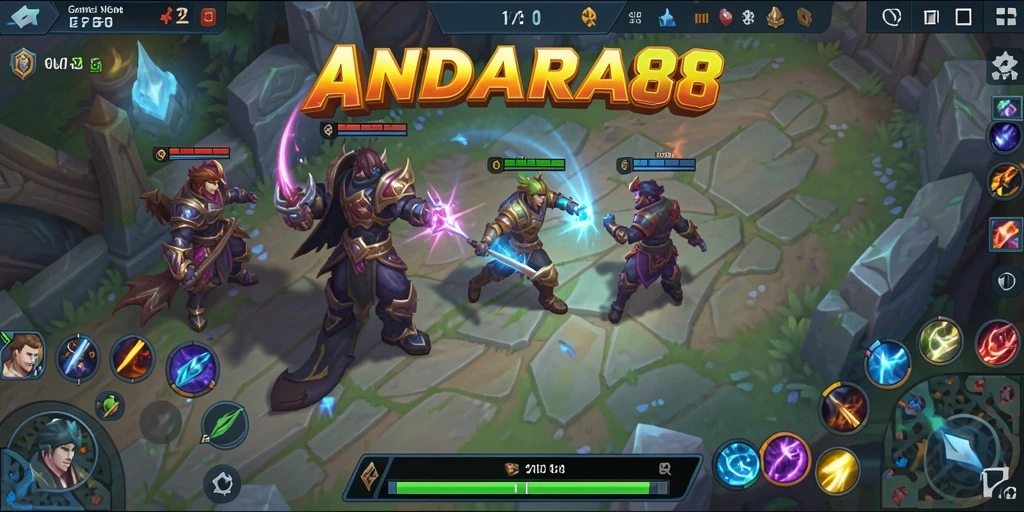 Gameplay seru MOBA di ANDARA88 dengan grafik menawan.