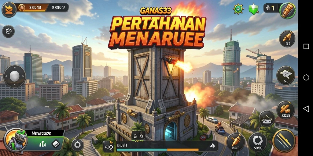 Menampilkan gameplay menara pertahanan yang intens dan strategi menawan.
