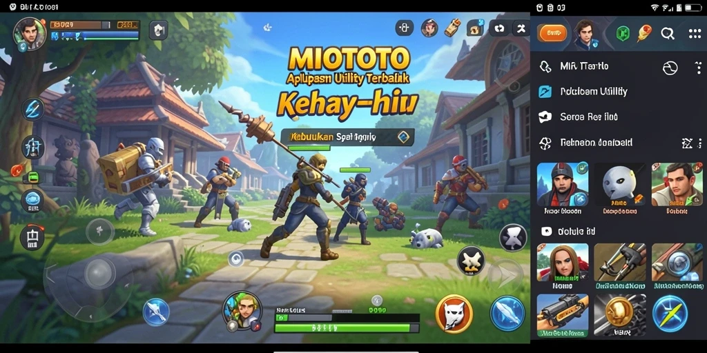 Tampilan antarmuka MIOTOTO yang sederhana dan fungsional.